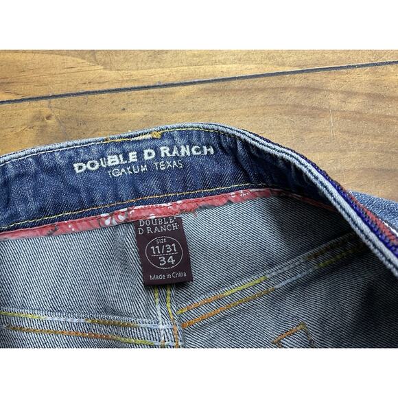 DOUBLE D RANCH Womens Size 11 Beaded Western Jeans ALTERED - Picture 7 of 12